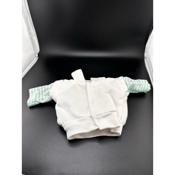 Vtg Cabbage Patch Kids Green Teal White Stripe 1983 Track Suit Coleco Shirt Top - Picture 5 of 9